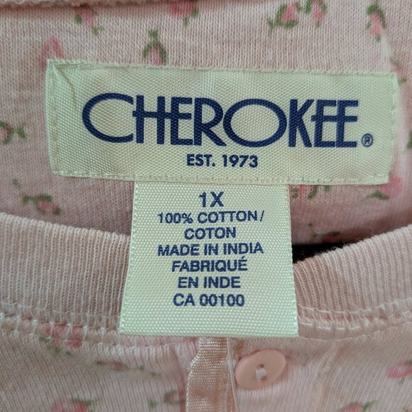 Cherokee Pink Short-Sleeve Tee - 100% Cotton - Size 1X (US) - Picture 4 of 5